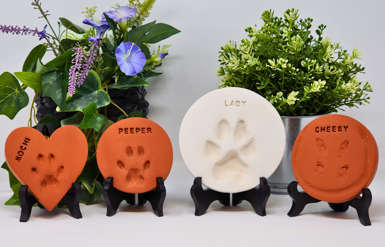 Clay Paw Prints